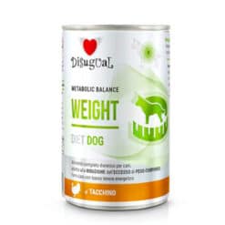 Disugual weight diet dog pavo